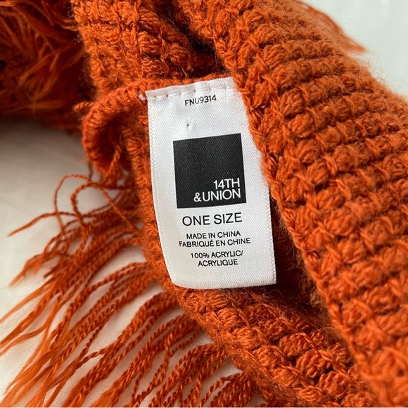 14th & Union Crochet Fringe Infinity Scarf - Picture 3 of 5